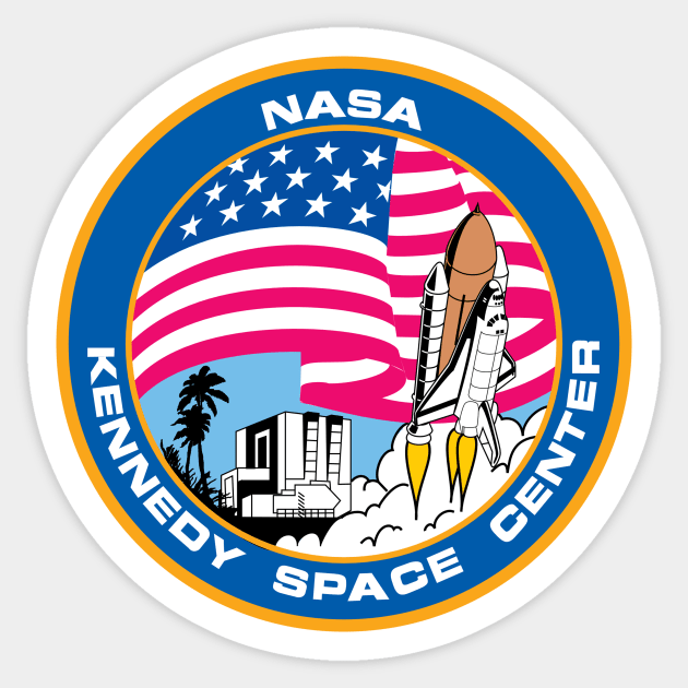 NASA - Kennedy Space Center Logo Sticker by supertwistedgaming